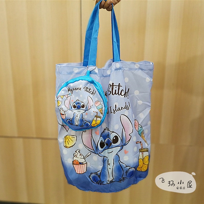 Tas Lipat Serbaguna Reusable Ecogreen Foldable Shopping Bag Tote Bag Kantong Belanja Sanrio Disney Hello Kitty Melody Princess