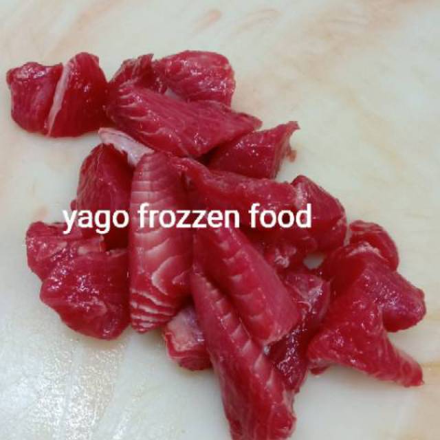 

Tuna Tetelan Fresh 1kg \ Ikan Tuna Segar Tetelan