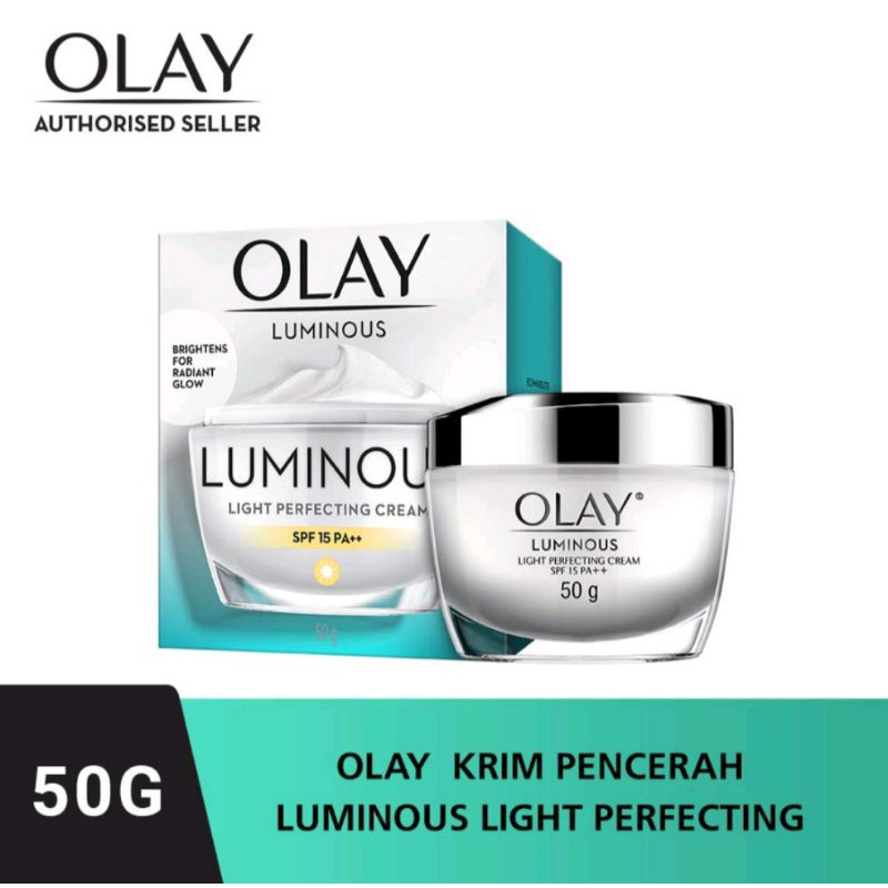 Olay White Luminous Light Day Cream and Night Cream ( Krim Pencerah Pagi Malam 50gram)