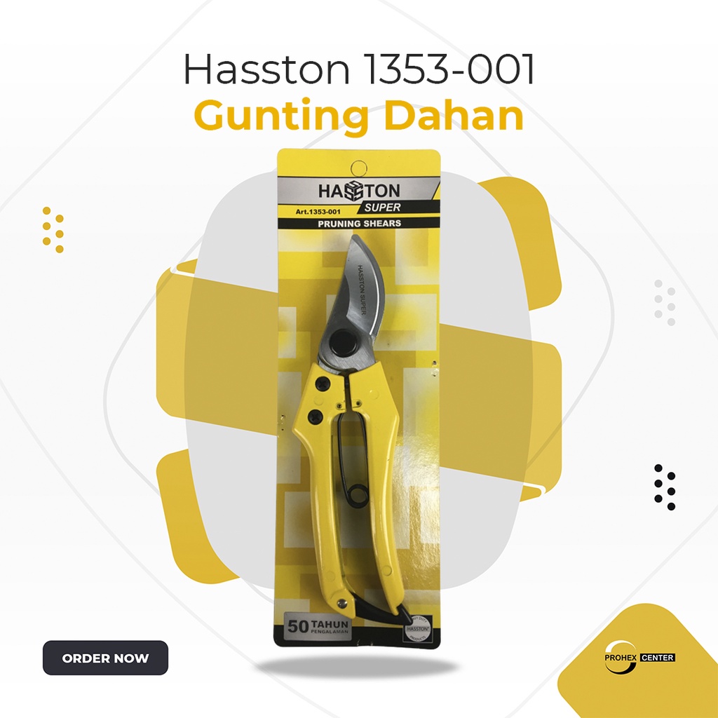 HASSTON PROHEX 1353-001 Gunting Dahan Ultra Series - Gunting Bunga Batang