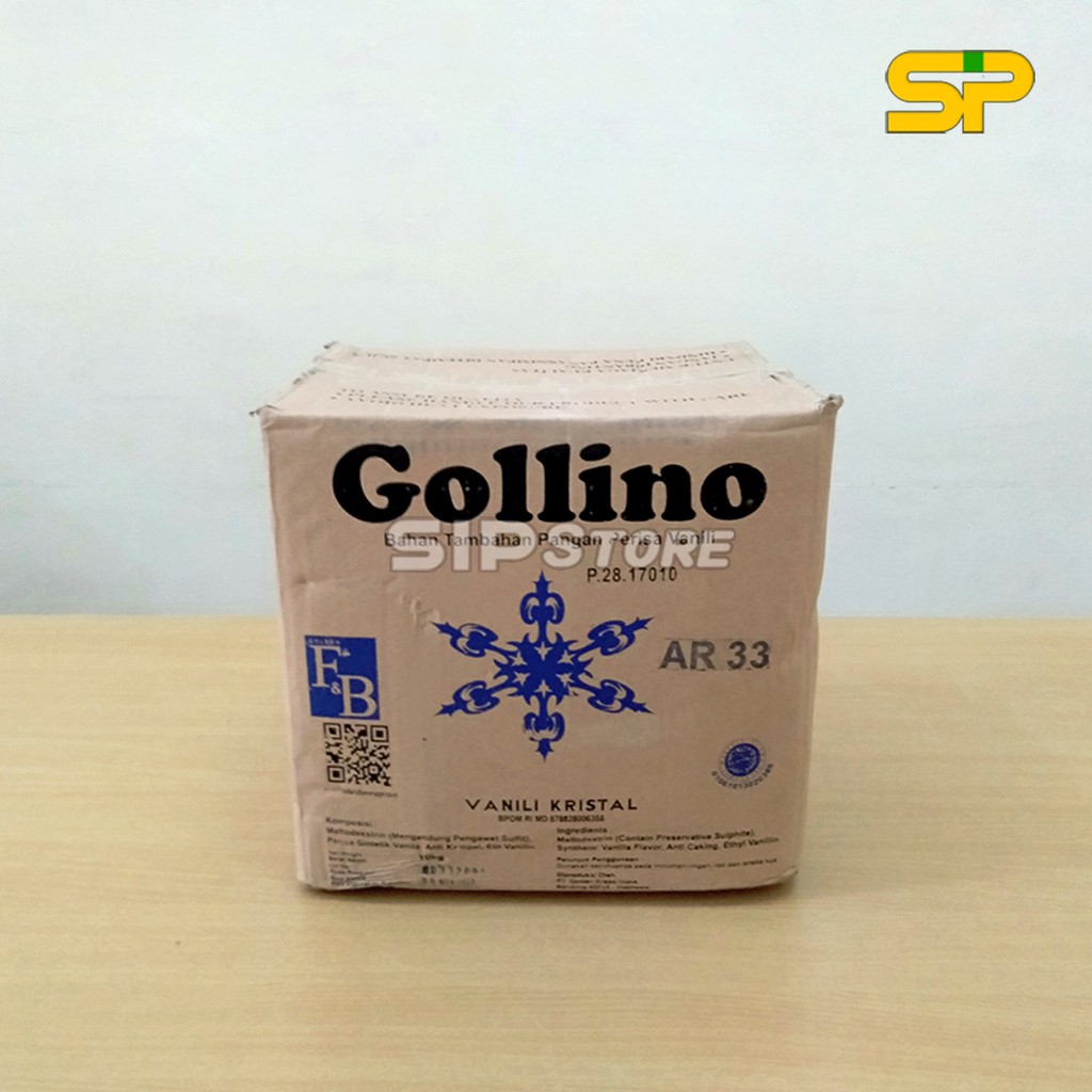 

GOLLINO Vanili Bubuk/ Vanili Bubuk Crystal AR - 33 10kg / Vanili Kue/ Vanili Bubuk