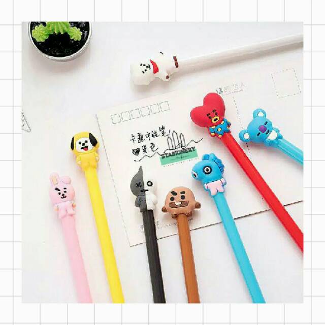 

BT21 character gel ink pen