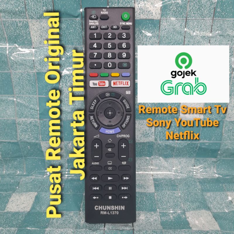 REMOTE REMOT SMART TV SONY LED NETFLIX MIRIP ORIGINAL