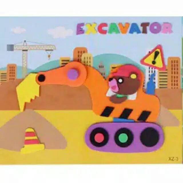 

Prakarya tempel anak, sticker eva