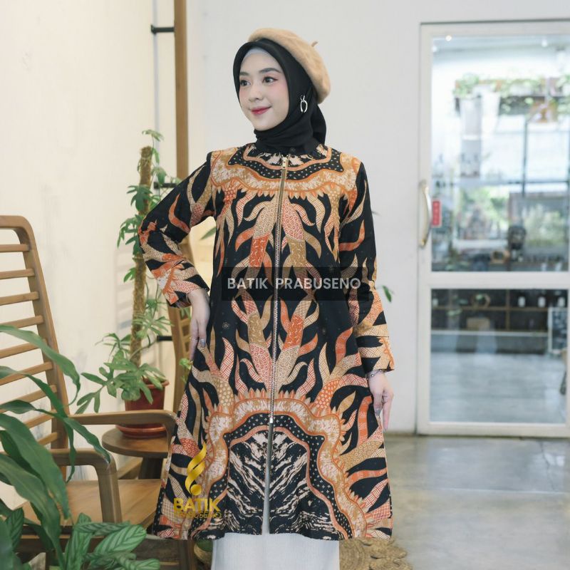 Tunik Wanita Motif Astina Batik Wanita Batik Printing Batik Prabuseno Batik Katun Batik Wanita Moder