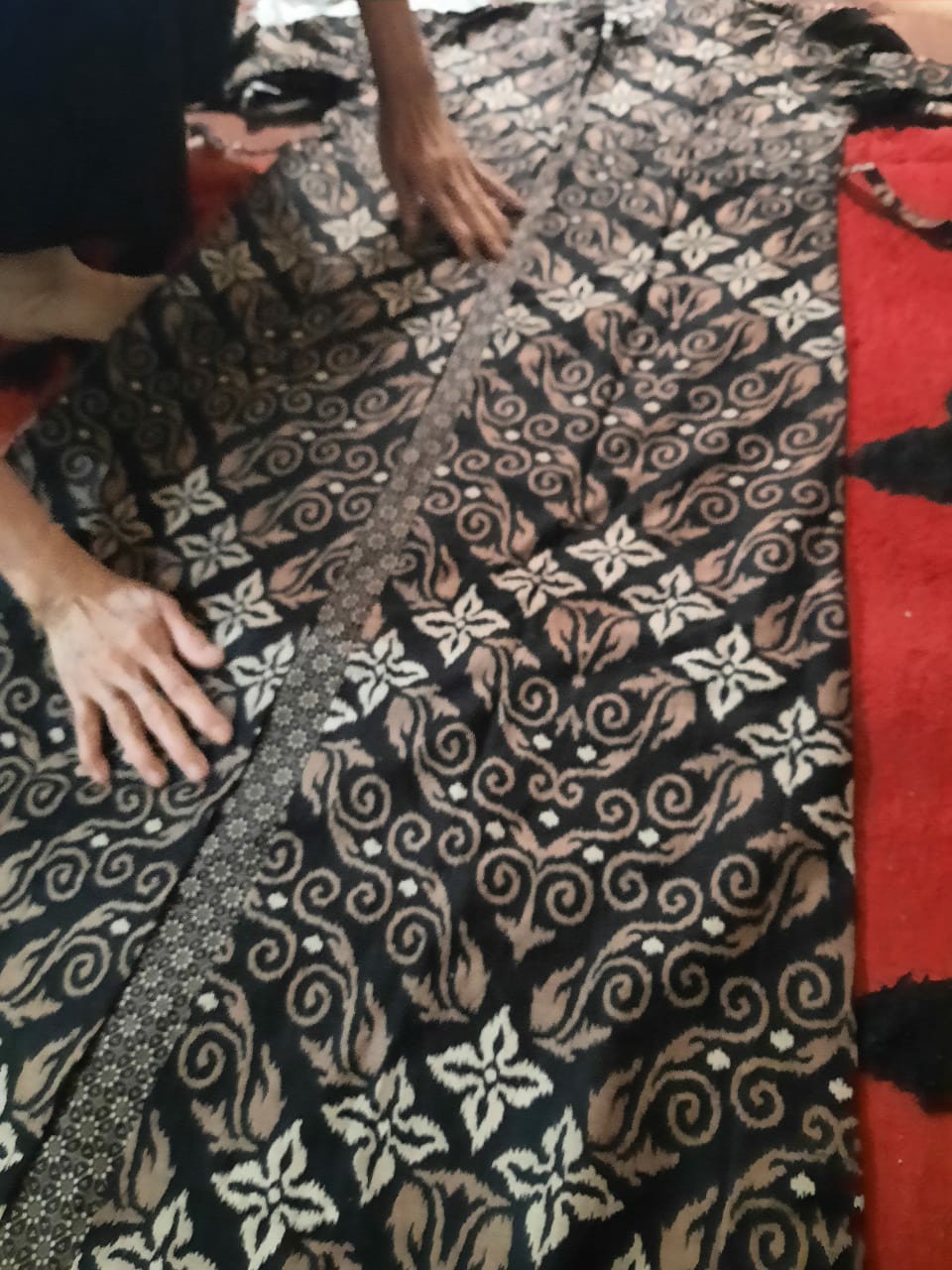 Gamis Cardy Batik Jumbo Ld 120 Standar Ld 106 - Gamis Cardi - Busui Bahan Katun Terlaris