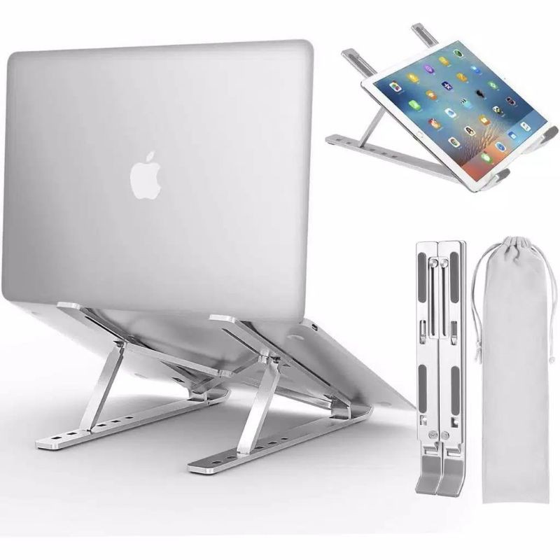 Laptop Stand / Stand Holder Laptop Tablet Portable Aluminium / Dudukan Laptop / Tablet
