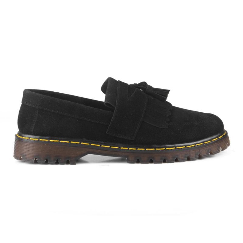 Alvarisstuff rey zr- suedeu-sepatu penny leofer pria suede hitam