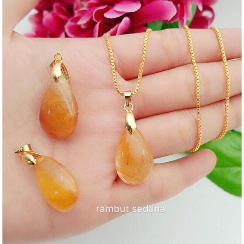 kalung liontin rambut sedana asli