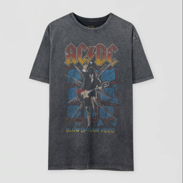 pull and bear acdc t shirt