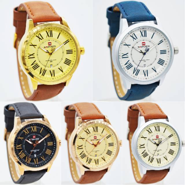 Jam Tangan Pria Original Naviforce NF9126MR (5 Warna)