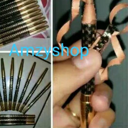 ✫ Pensil Alis Tarik Celak Benang Mas Wanita / Pensil Alis Kupas Eyebrow Simple Celak Mata Hitam Cokl