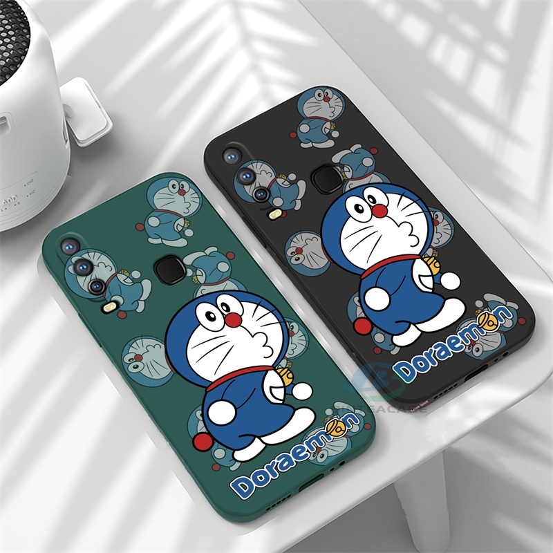 Infinix Hot 30i Zero 5G 2023 Note 12 2023 12 G96 12 Pro 11 Hot 12 Pro 20S Smart 7 6 Smart 5 Hot 11S NFC Hot 11 Play 12 10 Play 9 Play Hot 10S Hot 10T Cute Pouting Motif Doraemon Tutup Belakang Soft Case Silikon Binteacase