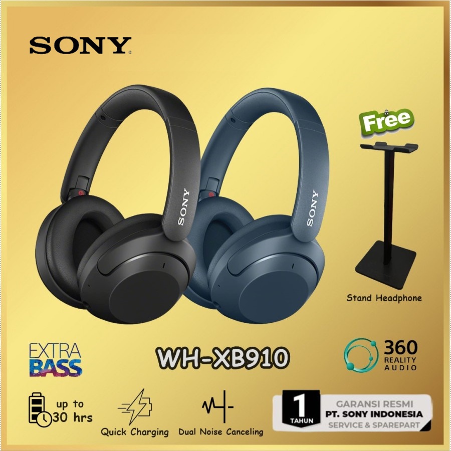 Sony WH-XB910N Wireless Noise Canceling Headphones XB910 N XB 910 N