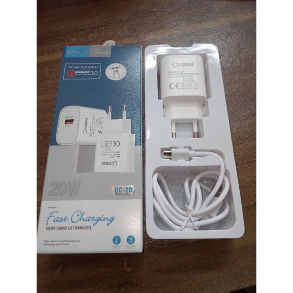 CHARGER FAST CHARGING OR88 QC-20 (20W) TYPE MICRO