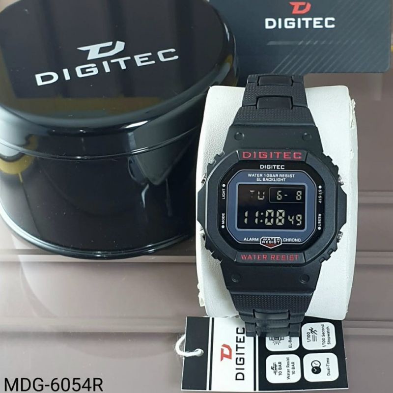 BIG SALE DIGITEC DG 6054 R / DG-6054R / DG6054R Resin Watch Jam Tangan ORIGINAL