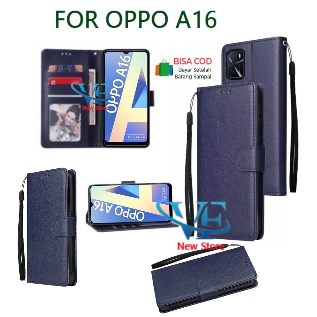 Flip Case OPPO A16 {2021} Flip Wallet Leather Standing Flip Cover