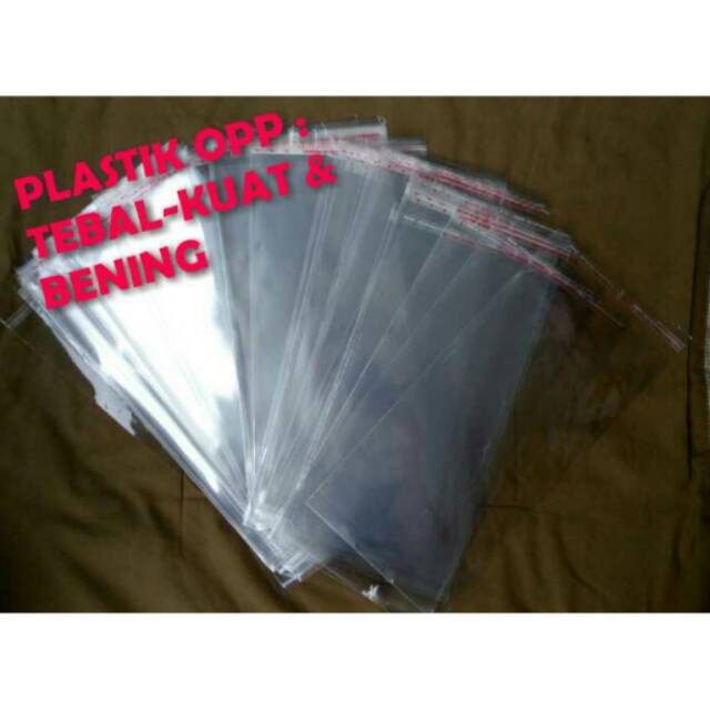 

PLASTIK OPP TEBAL (SEAL/LEM) 6x18~8,5x18 | 33 MICRON