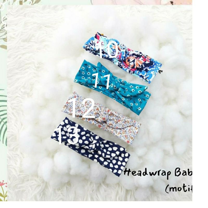 HeadWrap Motif Bayi dan Anak kshfasion