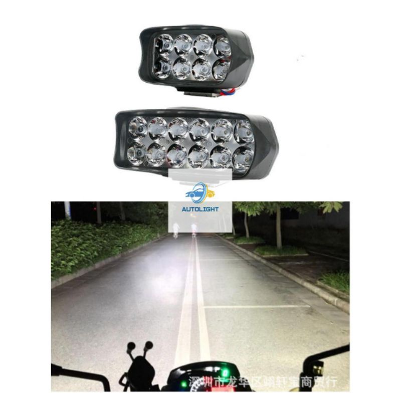 Lampu Tembak Sorot LED Motor Work Light Cree 8 Mata  &amp; 12 Mata /12 VOLT