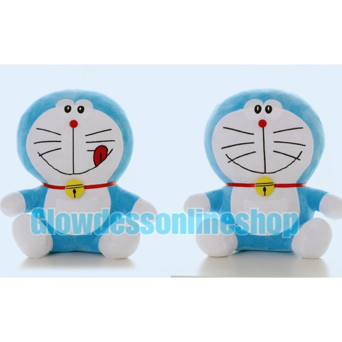 BONEKA DORAEMON IMPOR UK 45CM - DORAEMON LIDAH
