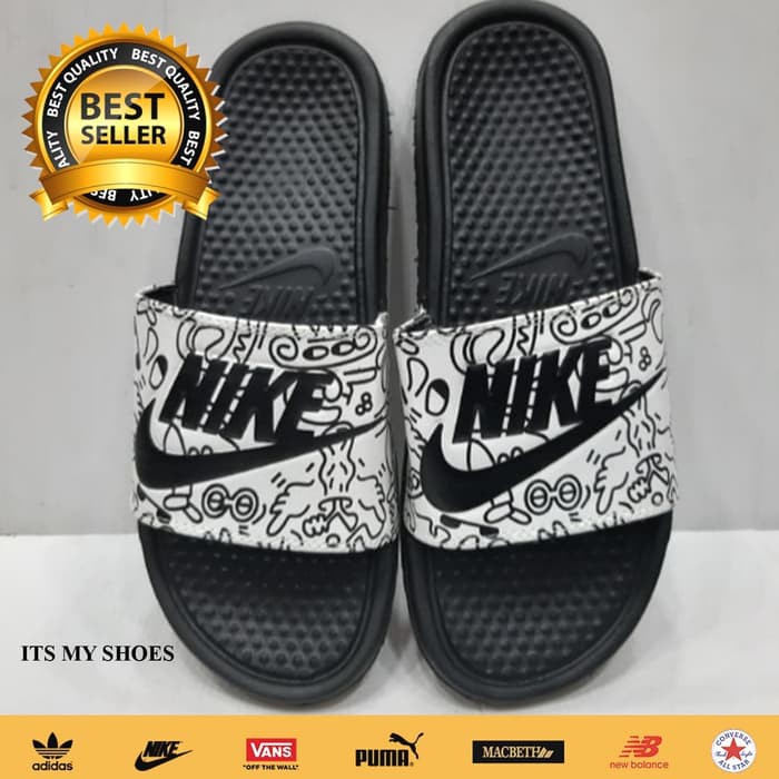 Promo Sandal Slop Pria Nike HitamKaret Import