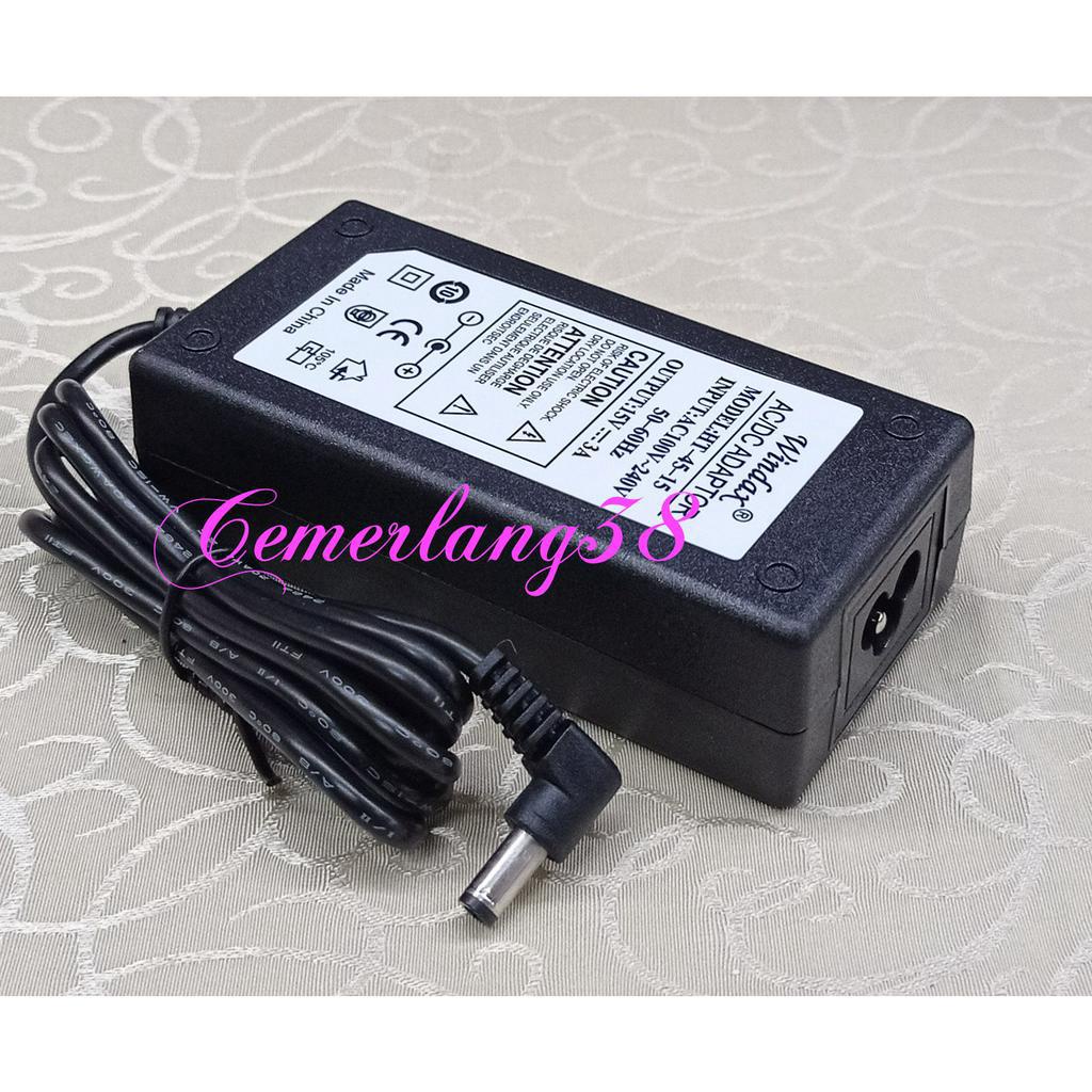 AC DC Charger 15V 3A 45W Switching Adaptor 15 V 3 A 45 W Power Supply 15 volt 3 amper 45 watt