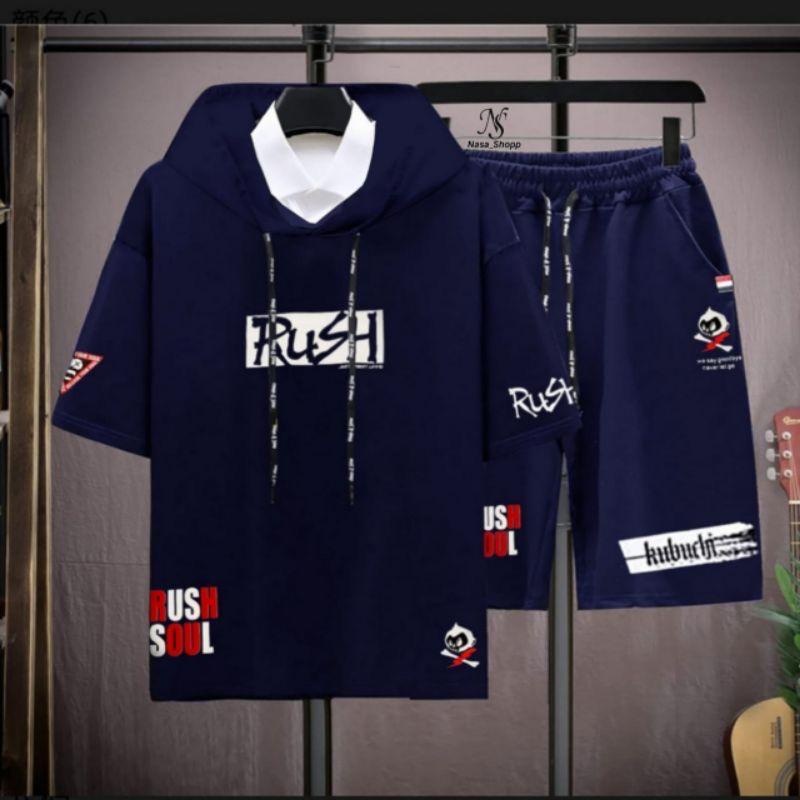 COD/ARPIOSSHOP - STELAN RUSH - SETELAN PRIA SATU SET ( HOODIE + CELPEN )