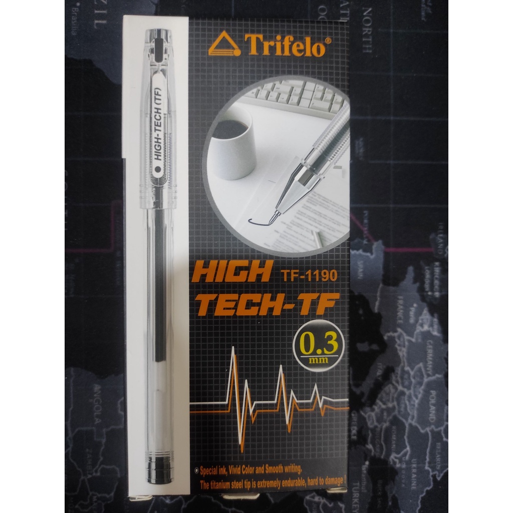 

TRIFELO PEN GEL HIGH TECH-TF TF1190 0.3MM HITAM