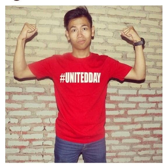 Kaos Tshirt Baju Combed 30S Distro #UnitedDay MU Manchester United