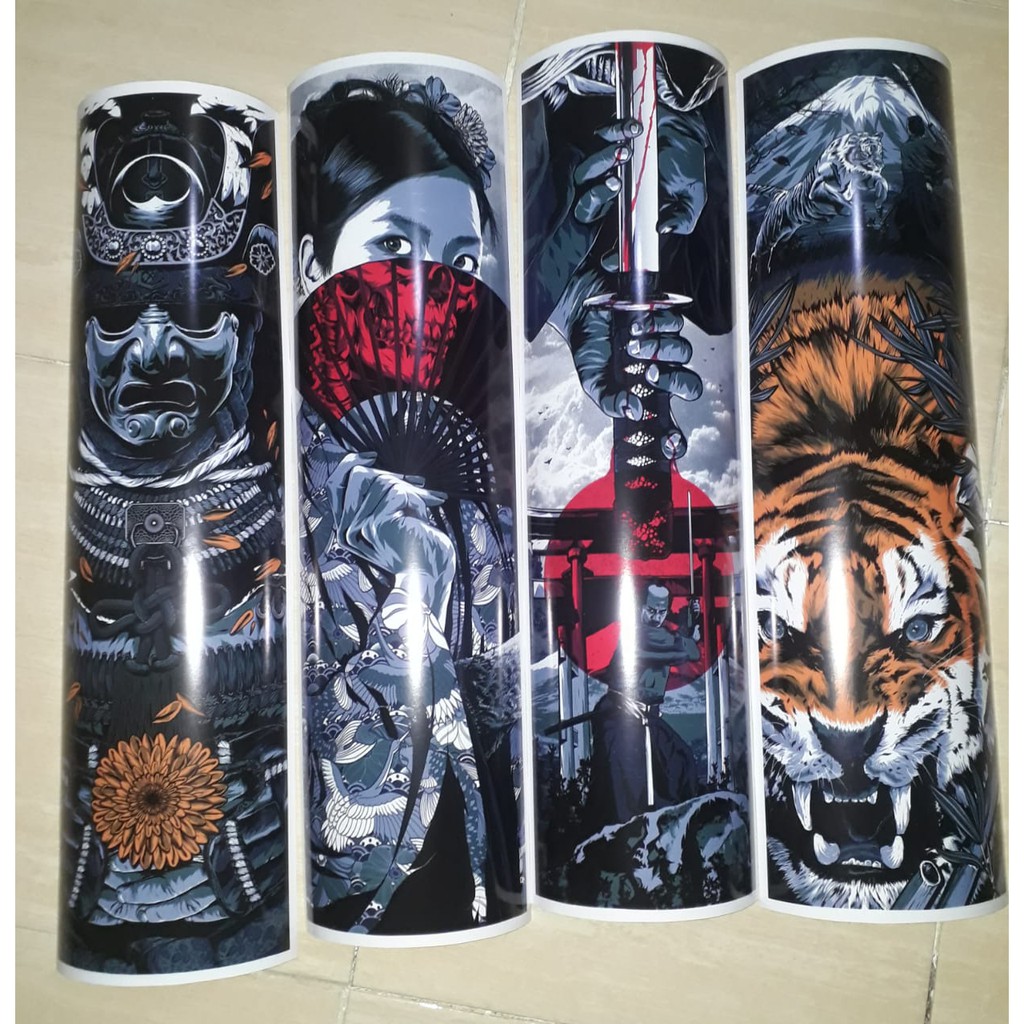 Poster Samurai Warrior Kreatif Set 19X60CM - 4PCS
