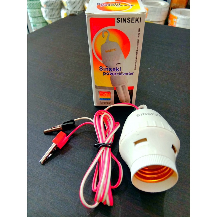 FITTING LAMPU DC - FITTING LAMPU AKI SINSEKI - POWERINVERTER