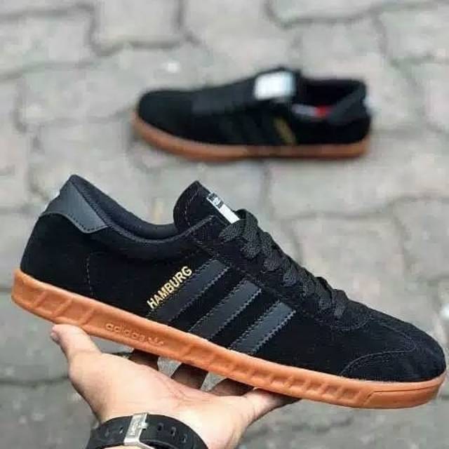 SNEAKERS KASUAL BISA COD ADIDAS HAMBURG BLACK / SPEZIAL / MUNCHEN / SAMBA GRADE ORI