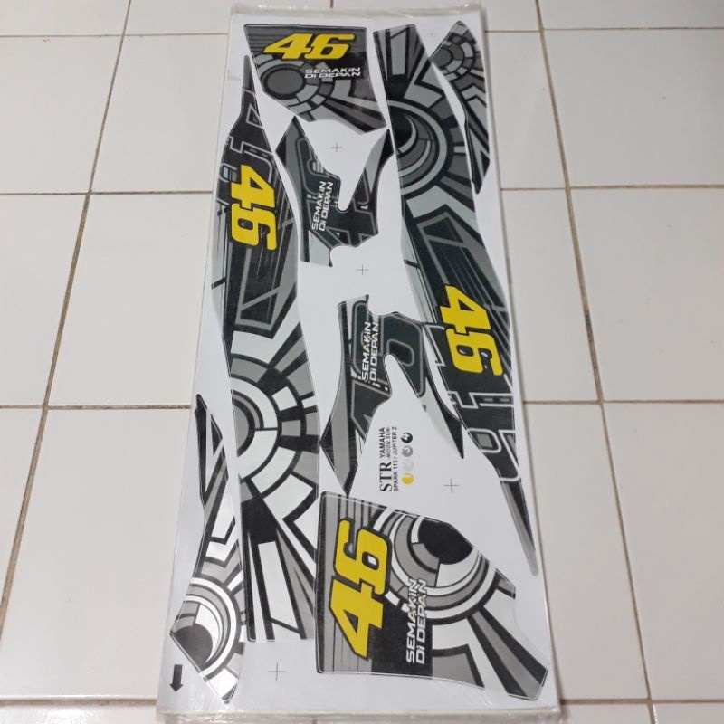 sticker lis variasi striping yamaha jupiter z burhan VR46