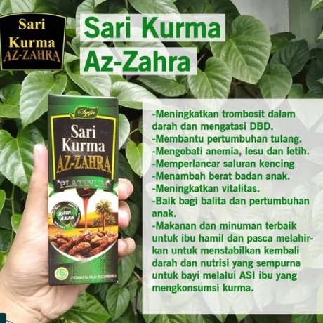 

Sari kurma Zahra Platinum 330 gr