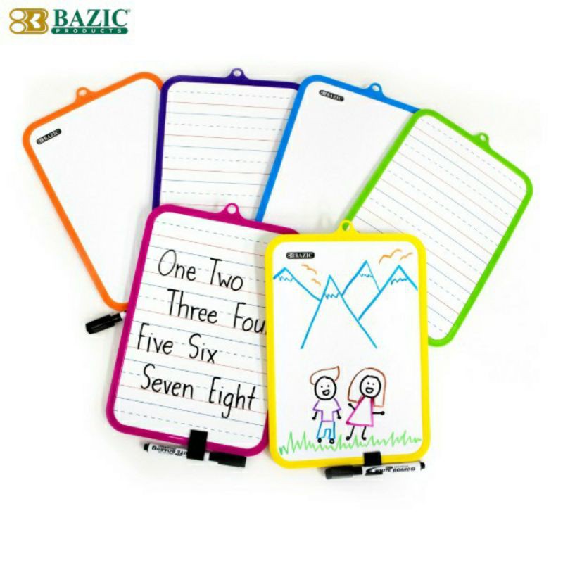 

BAZIC 6016 DOUBLE SIDE WHITEBOARD SET SPIDOL PENGHAPUS PAPAN TULIS KECIL