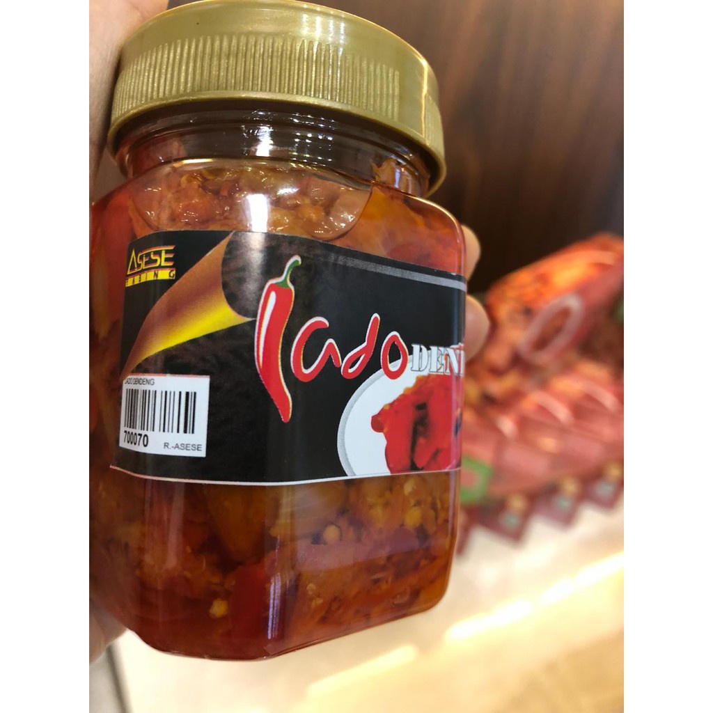 Cabe Dendeng Botol / Sambalado Dendeng 200gr - Asese