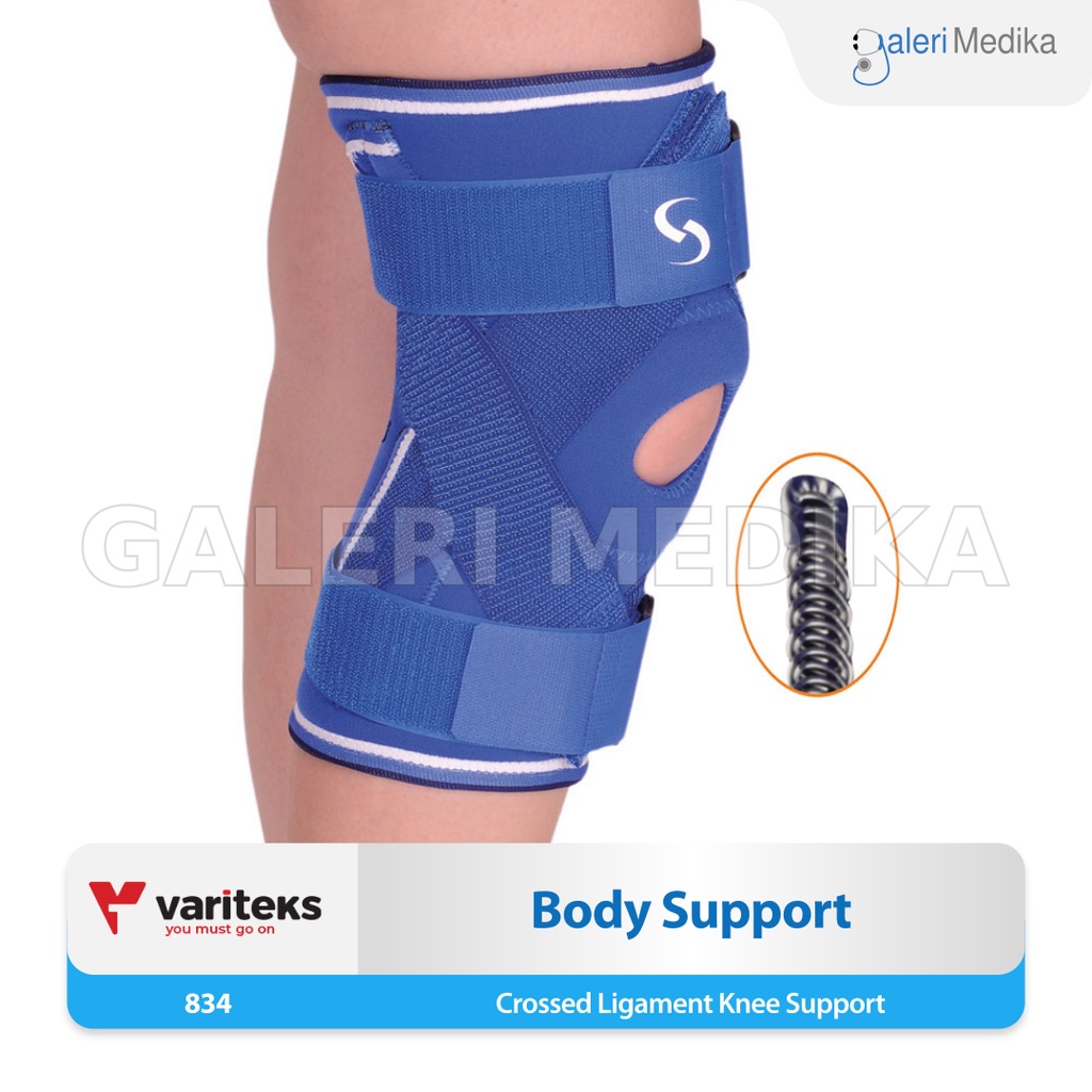 Variteks 834 Crossed Ligament Knee Support Menopang Tendon - Alat Penopang Tendon Lateral &amp; Medial