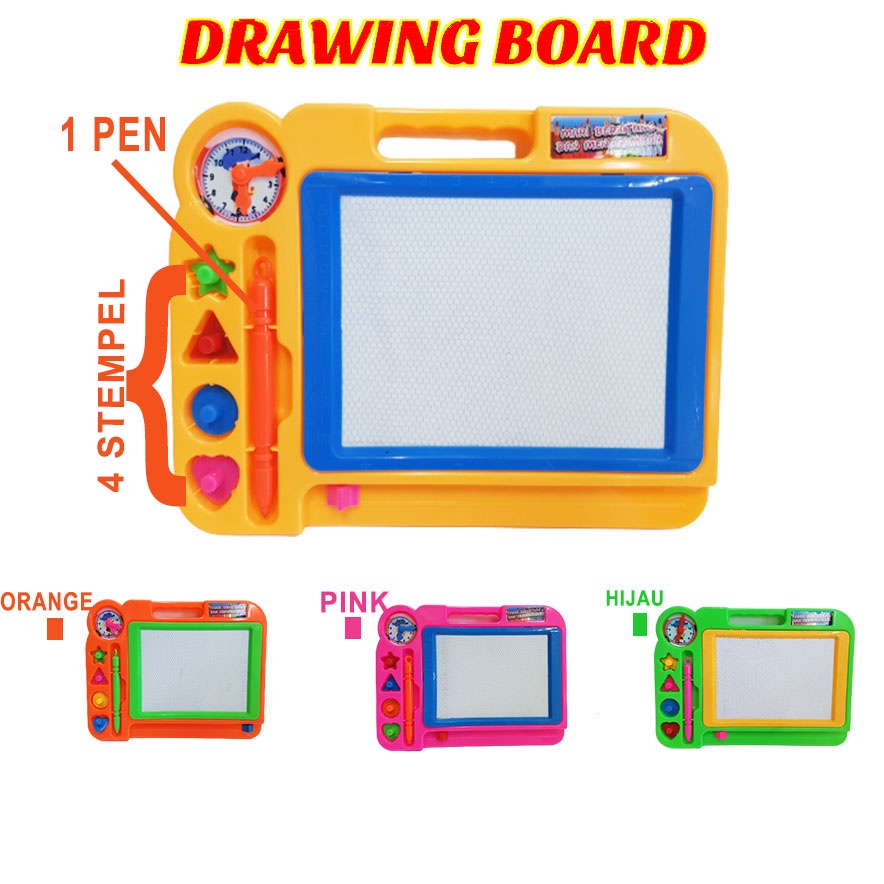 Drawing Board magnetic Papan Tulis Magnet Papan Tulis Hapus / Mainan Edukasi Anak 3601F MP