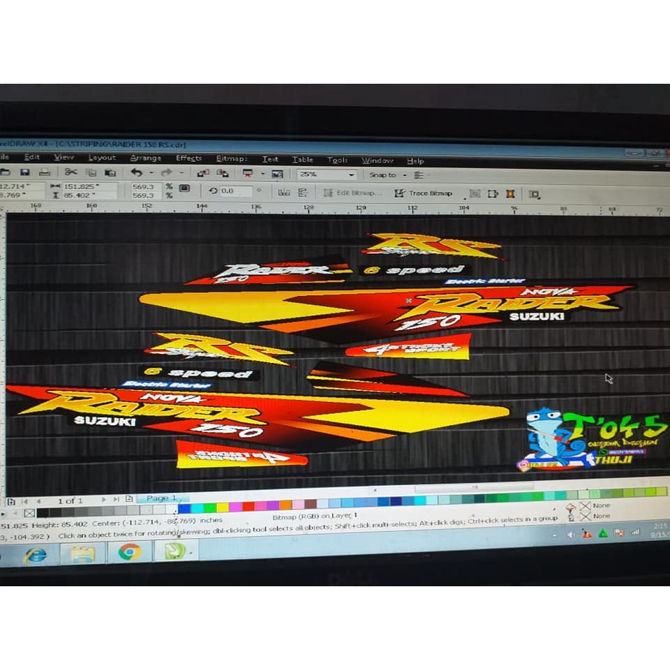 Sticker striping raider 150 satria facelift satria fu RS 150  barong transparan uv