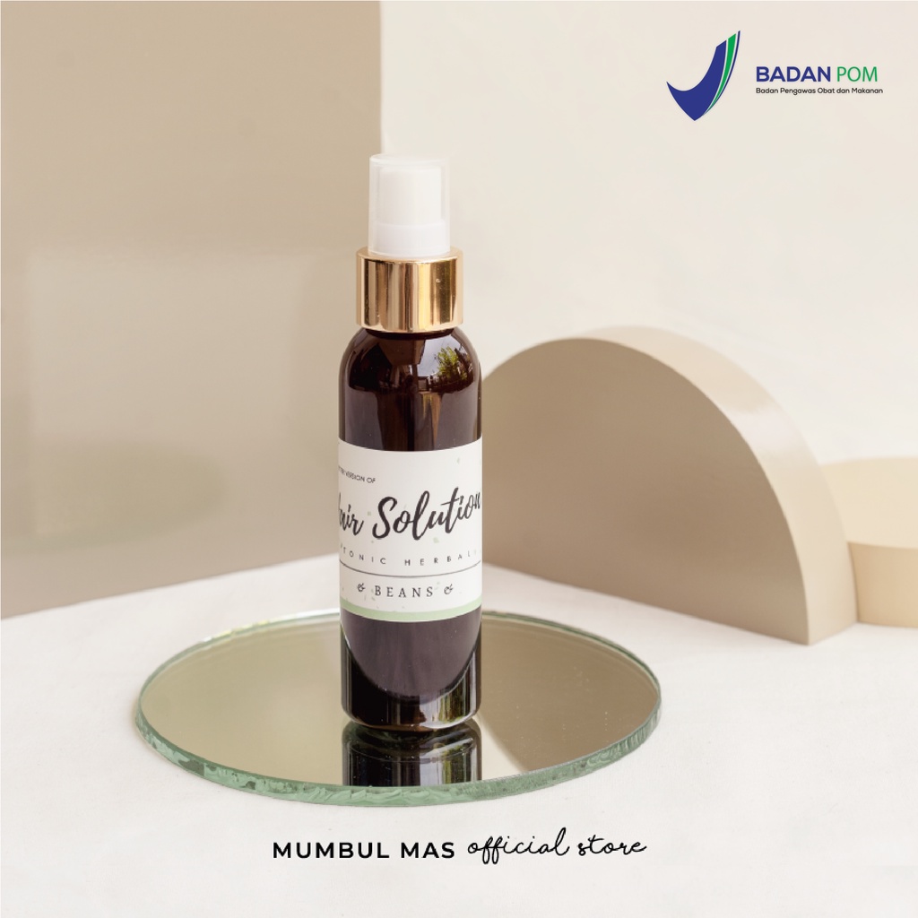 BPOM | Hair Solution Tonic Herbal with Beans Penumbuh Rambut Alami