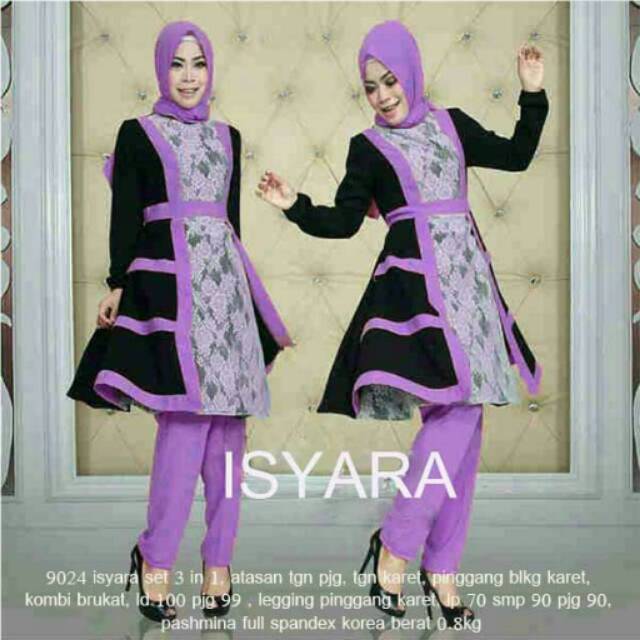 isyara set purple