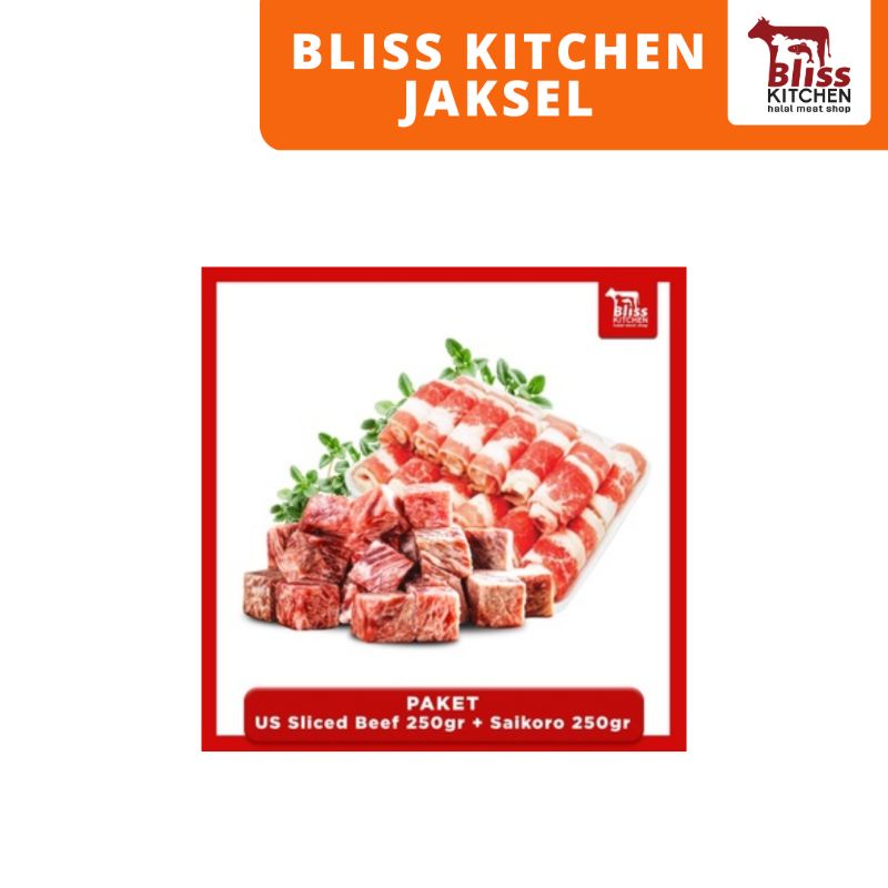 

Paket US sliced beef 250gr + saikoro 250gr