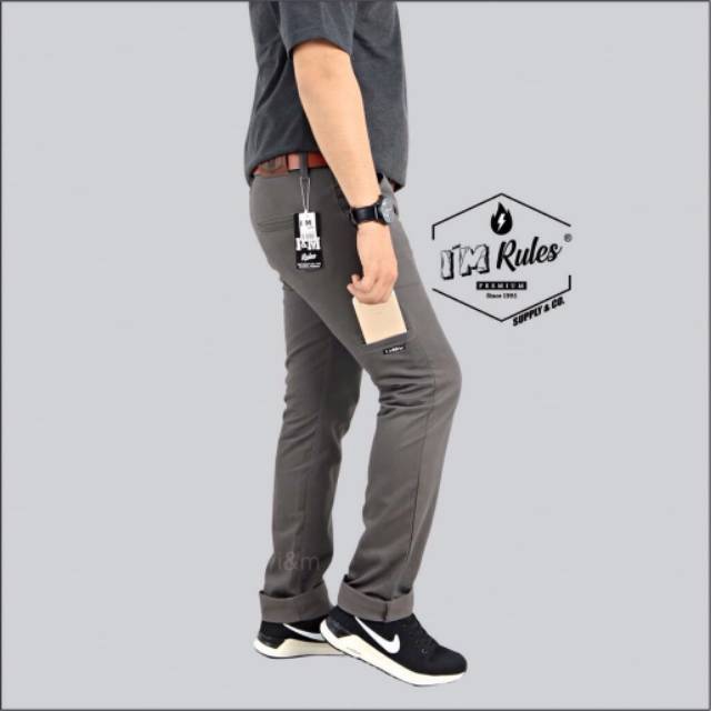 Celana chino pocket celana panjang pria