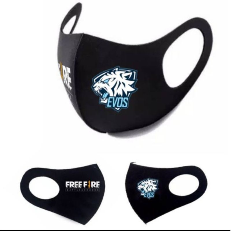 masker scuba FREE FIRE EVOS -SURABAYA CUSTOM