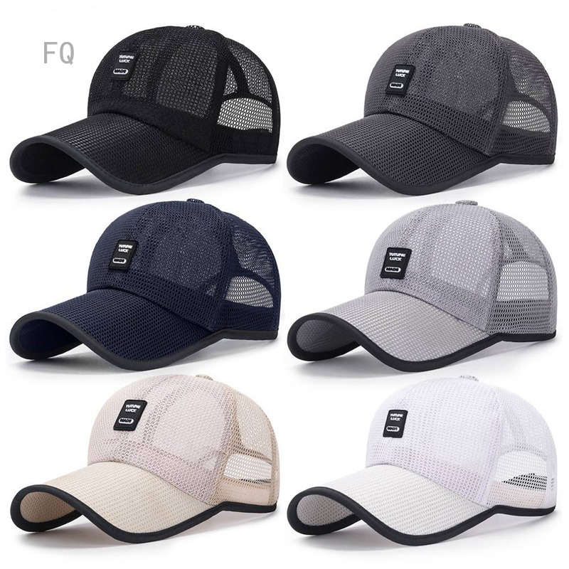 Fancyqube Musim Panas Outdoor Diperpanjang Atap Matahari Topi Pria Topi Bisbol Wanita Topi Matahari