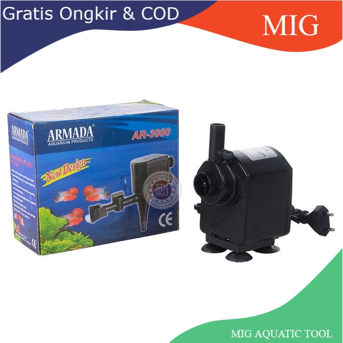 POMPA AQUARIUM / KOLAM KECIL ARMADA AR 3000