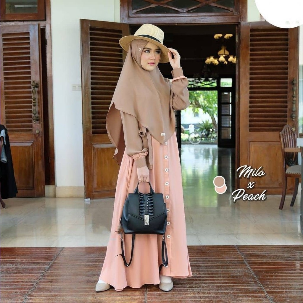 CUCI GUDANG Mecca Gamis Syari Size S M L XL Bahan Ity Crepe IMPORT-5