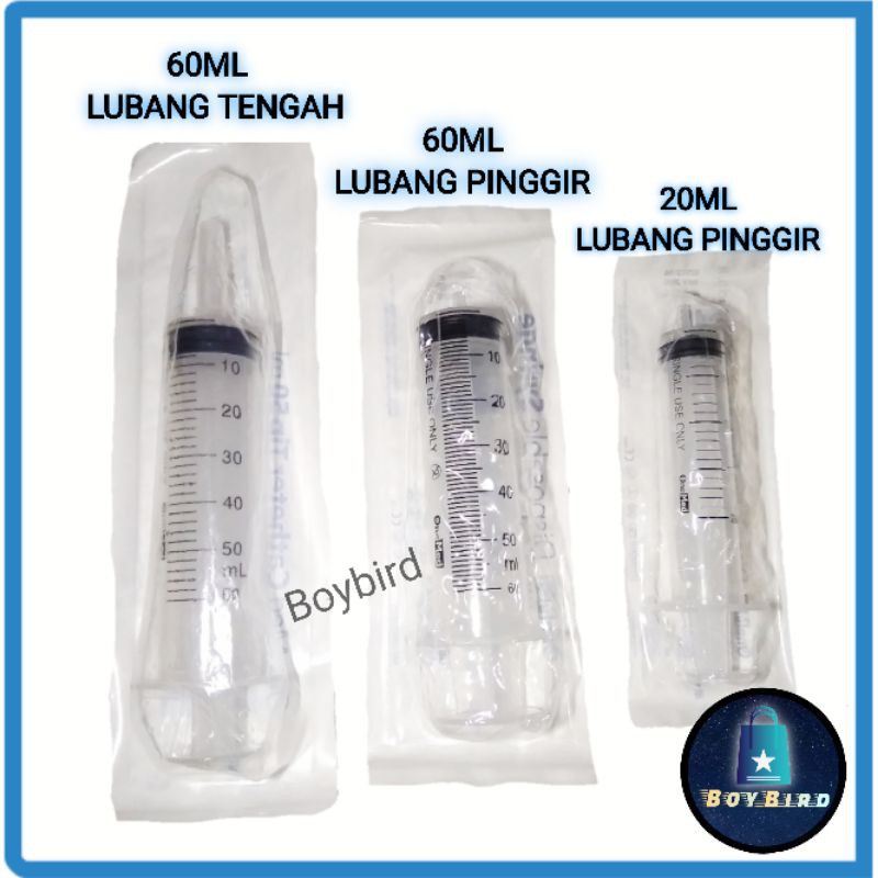 suntikan besar 60 ml / suntikan 20 ml / spet / spuit / semprotan hidung / syringe
