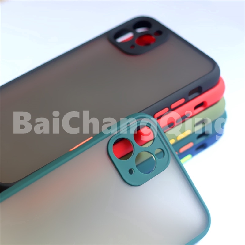 Camera Lens Protection Phone Case Matte PC Back Cover For iPhone 11 11 Pro Max 6 6S 7 8 Plus X XS Max XR Perlindungan lensa